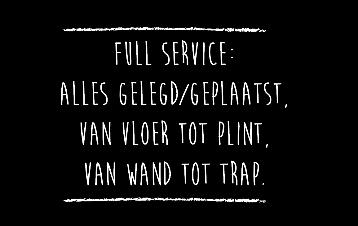 Full service vloer plint wand trap Full service vloer plint wand trap